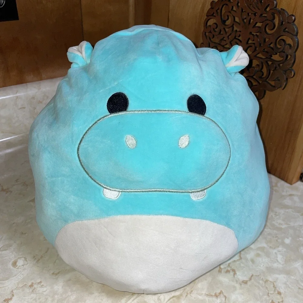 Squishmallow Flip A Mallows Green Frog‎ Hippo Plush Reversible